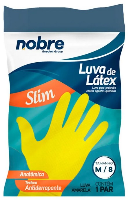 Luva Latex Amarela Nobre
