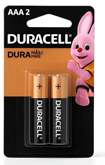 Pilha Duracell Aaa Alcalina C/2