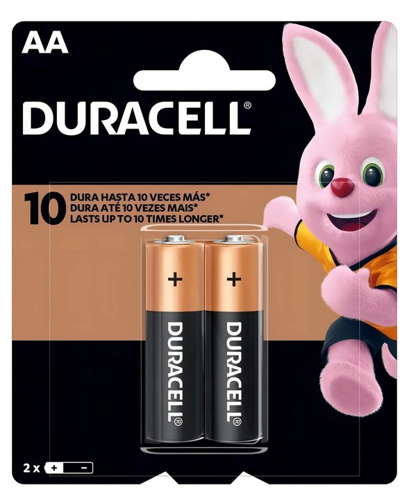 Pilha Duracell Alcalina Aa Pequena C/2