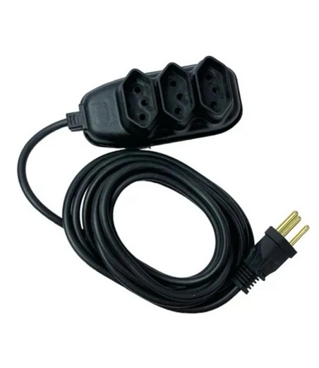 Extensão Elétrica 5m 3 Tomadas