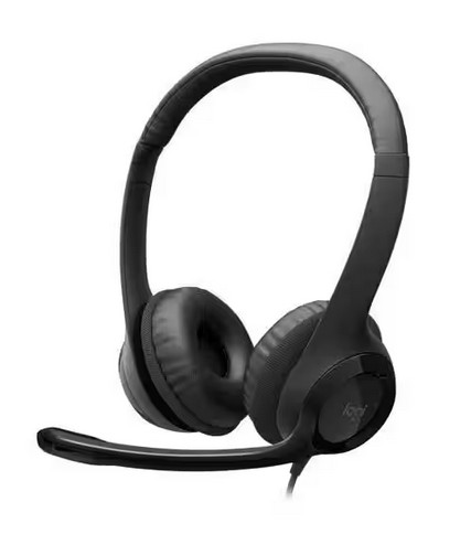 Headset com fio USB Logitech H390