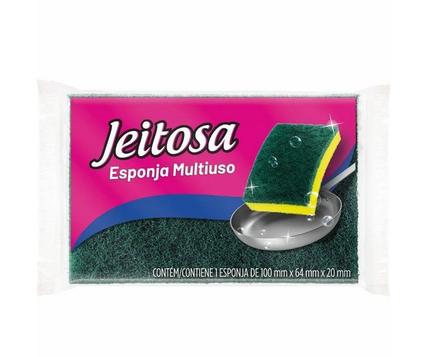 Esponja Dupla Face Jeitosa
