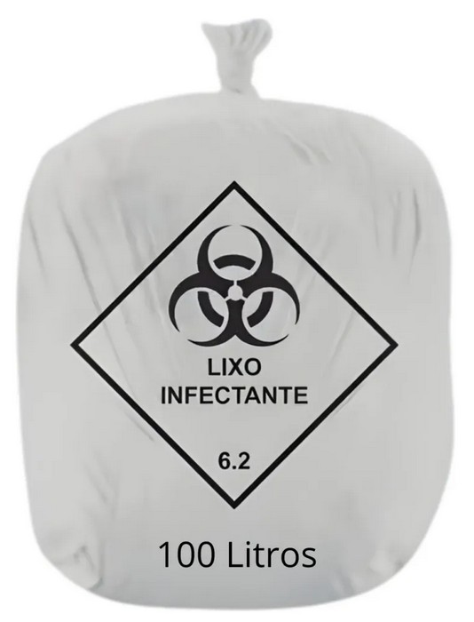 Saco para Lixo 100 Lts Infectante c/100