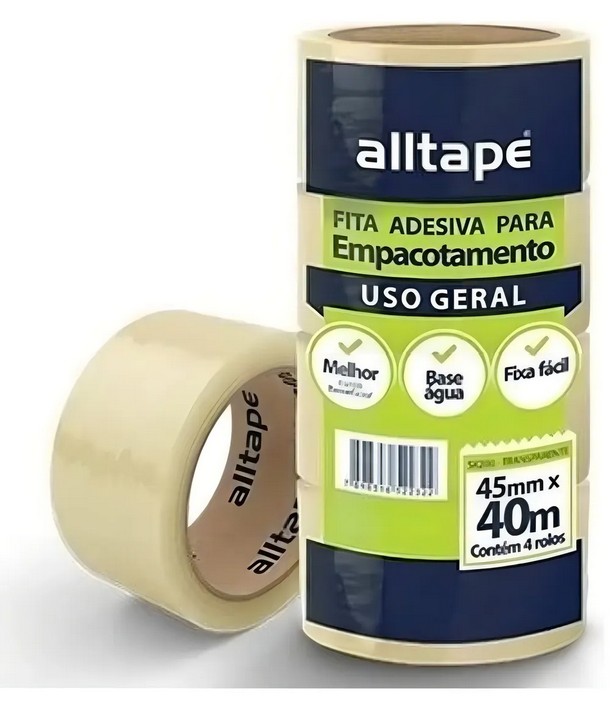 Fita Adesiva 45mm x 40m Transparente
