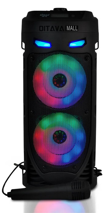 Caixa De Som Amplificada Portátil Bluetooth Preto